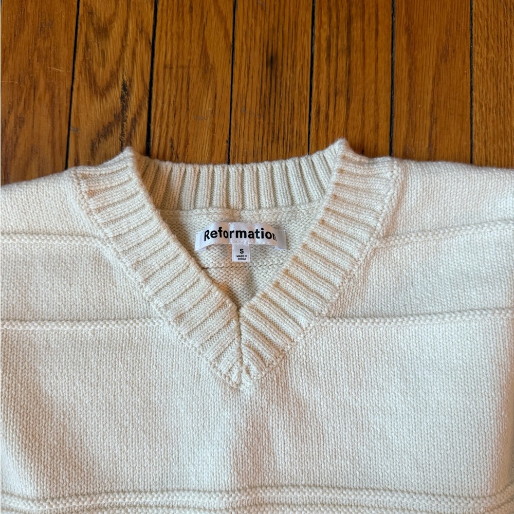 Reformation Brandy Oversized Cotton Sweater